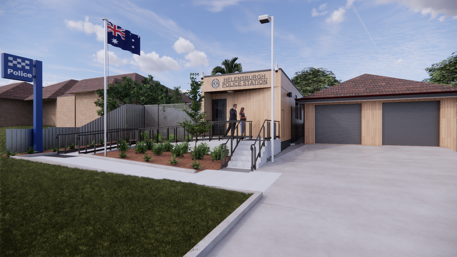 Artist's impression of the new police station